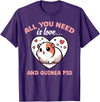Apparel For Guinea Pig Lovers Cute All You Need Is Guinea Pigs Lover Graphic Cavy T-Shirt - Purple