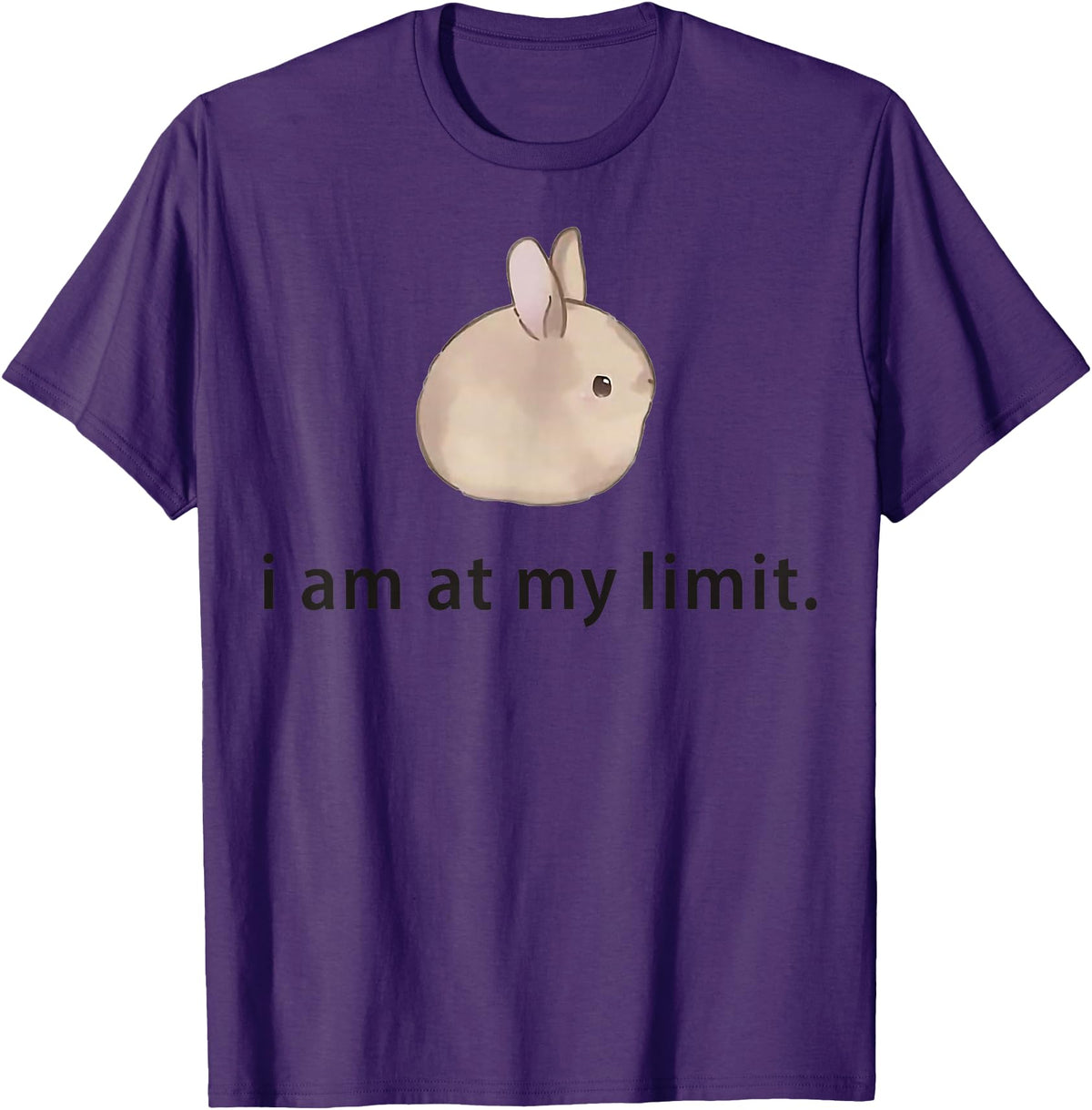 I Am at My Limit Rabbit T-Shirt in Purple