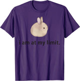 I Am at My Limit Rabbit T-Shirt in Purple