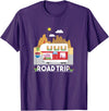 Peppa Pig Visits America Road Trip V2 T-Shirt - Purple