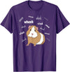 Funny Guinea Pig Tee Gift Animal Pet new kids love Guinea Pig Love Guinea Pig Wheek Wheek Feed Me Guinea Pig T-Shirt - Purple