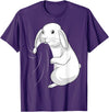 Rabbit Lovers Rabbit T-Shirt in Purple