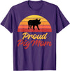 Pig Lover Gifts & Accessories Proud Pig Mom Pig Owner Pig Farmer Pig Mother T-Shirt - Purple