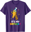 Giraffe Lover Gifts And Tees Giraffe Birthday It's My Birthday Funny Giraffe T-Shirt - Purple