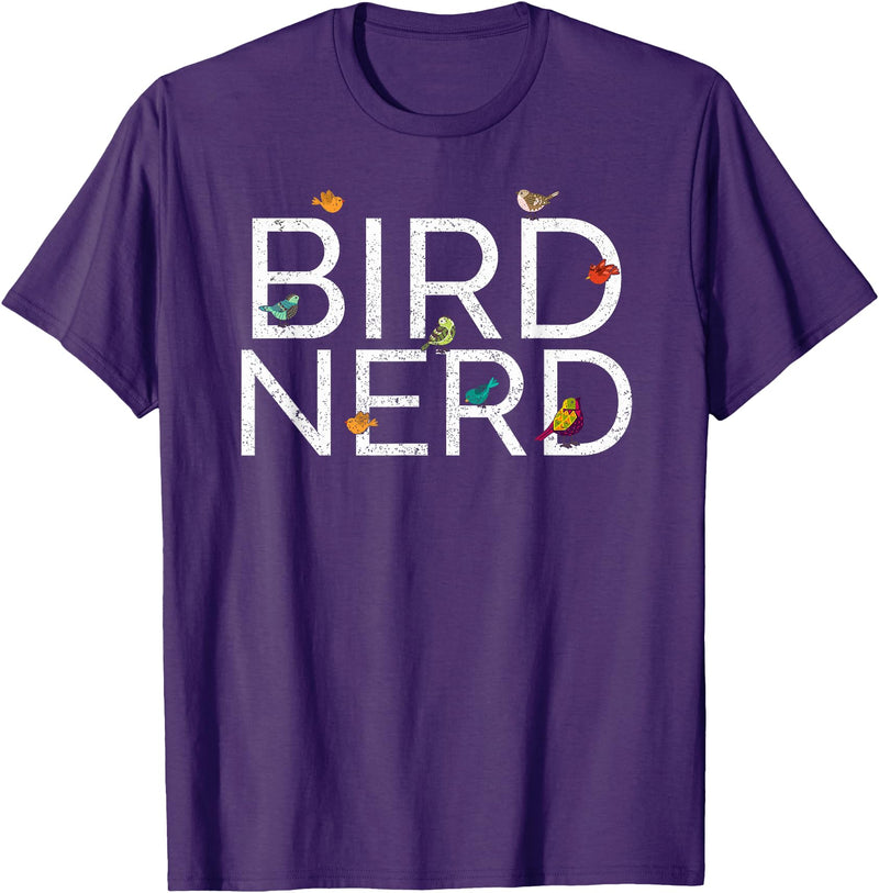 EpicWear Bird Nerd Bird Watcher Watching tshirt T-Shirt - Purple