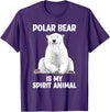 Polar Bear Gift Polar Bear Accessories & Stuff Cool Polar Bear Art For Men Women Kids Polar Bear Lover T-Shirt - Purple