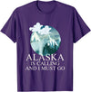 Selena's things Alaska Polar Bear Alaska Is Calling And I Must Go T-Shirt - Purple
