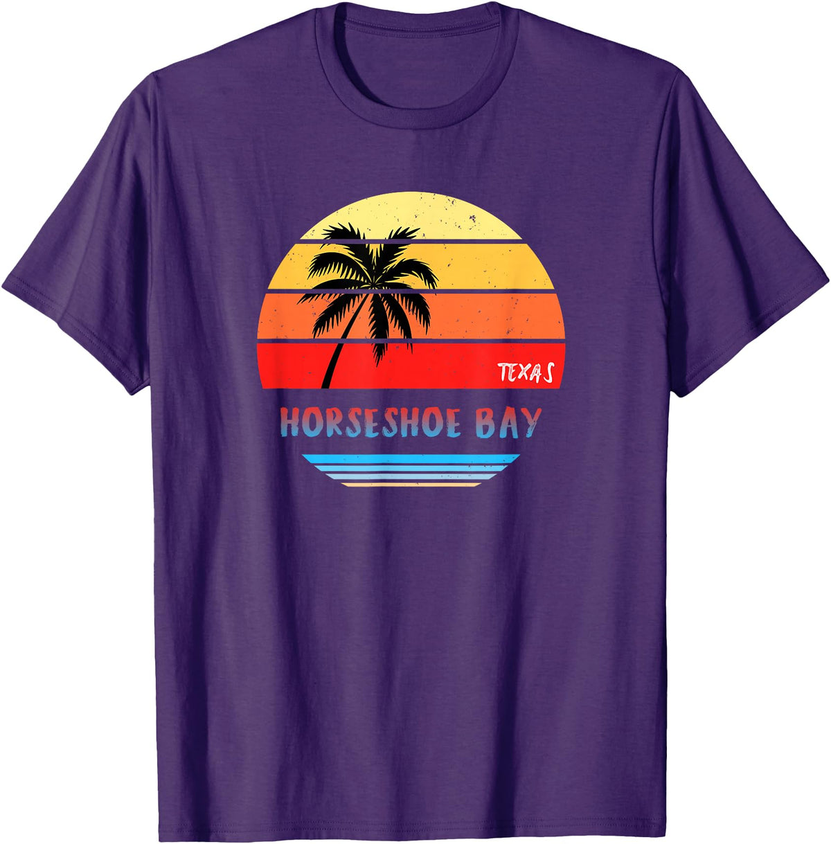 Horseshoe Bay Texas Souvenirs and Gifts Horseshoe Bay Shirt | Horseshoe Bay Texas T-Shirt - Purple