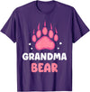 Humor Bears Costume Wild Bear Granny Grandma Bear Animal Lover Pun Bears Bear Grandmother Nan T-Shirt - Purple