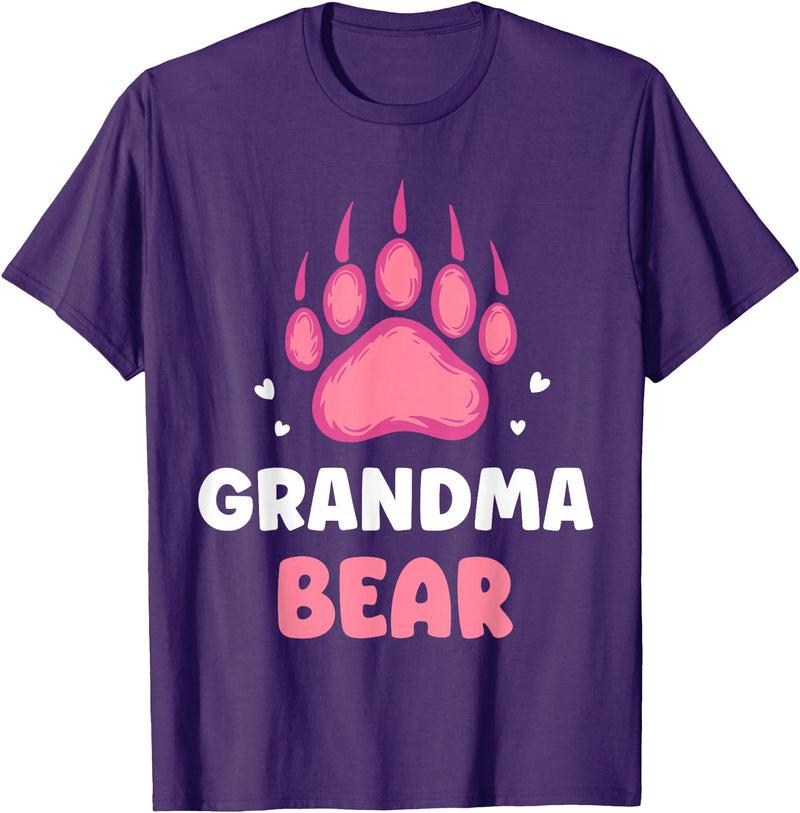 Humor Bears Costume Wild Bear Granny Grandma Bear Animal Lover Pun Bears Bear Grandmother Nan T-Shirt - Purple