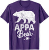 Appa Bear Fathers Day T-Shirt Funny Appa Bear Father's Day Shirt T-Shirt - Purple