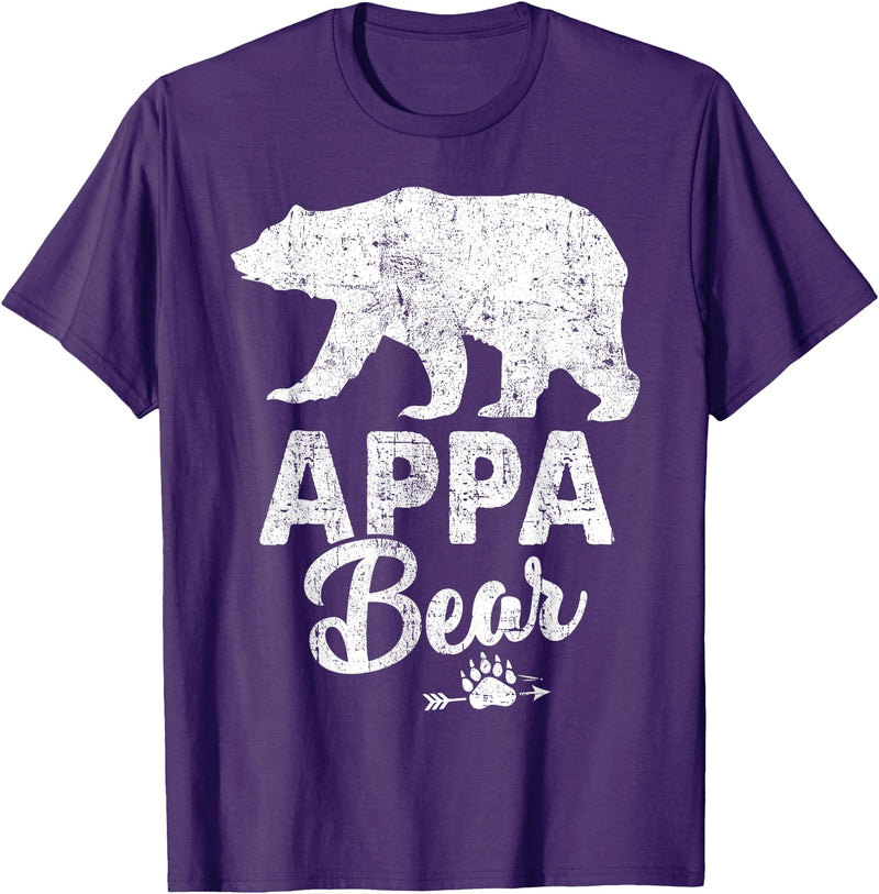 Appa Bear Fathers Day T-Shirt Funny Appa Bear Father's Day Shirt T-Shirt - Purple