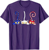 Cat 4th Of July Shirt - Palette&Co Cat 4th of July American Flag Red White Blue Women Kids T-Shirt - Purple