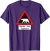 Svalbard T-Shirt Co. Svalbard T Shirt Polar Bear Sign Gjelder hele Norway T-Shirt T-Shirt - Purple