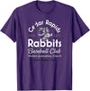 Vintage Cedar Rapids Iowa Rabbits Defunct Baseball Team T-Shirt in Purple
