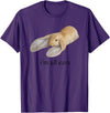 All Ears Bunny Listening Joke Rabbit T-Shirt in Purple