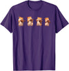 Hamsters Playing The Violin Girl Women Hamster Lover T-Shirt - Purple