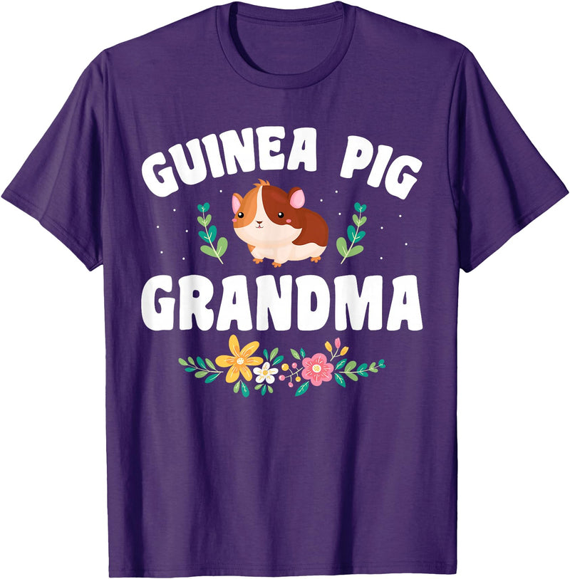 Guinea Pig Grandma Wear Guinea Pig Grandma Pet Owner T-Shirt - Purple