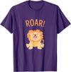 Cute Lion Roar! Lion T-Shirt - Purple