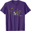 Cute Medieval Rabbits Lover Bunny Graphic T-Shirt in Purple