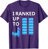 I Ranked Up To 11 Birthday Video Game Llama Piñata Birthday T-Shirt - Purple
