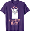 Grandma Llama Apparel Co Grandma Llama Cute Grandmother Gift T-Shirt - Purple