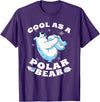 Polar Bear Apparel Cool Polar Bear Funny Arctic Animal Lover T-Shirt - Purple