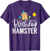 Hamster Birthday Party Birthday Hamster T-Shirt - Purple