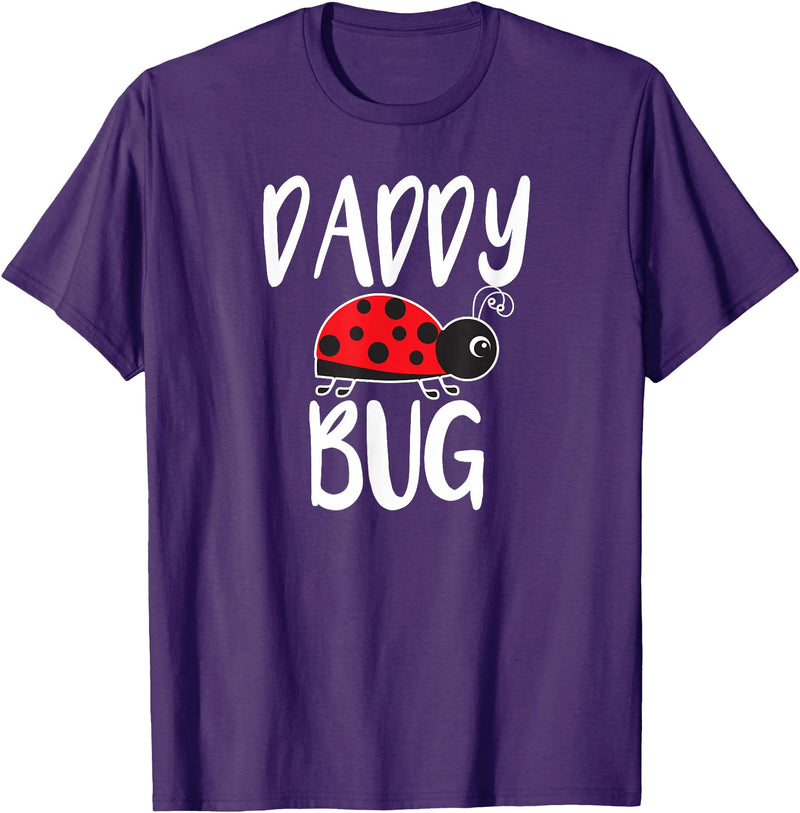 Funny Cute Ladybug Clothing For Daddy Daddy Bug Funny Ladybug for Daddy T-Shirt - Purple