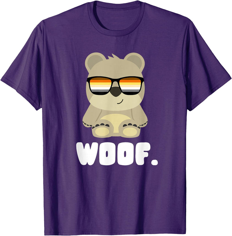 LGBT Bear Community Woof - CSD Bears Gay T-Shirt - Purple