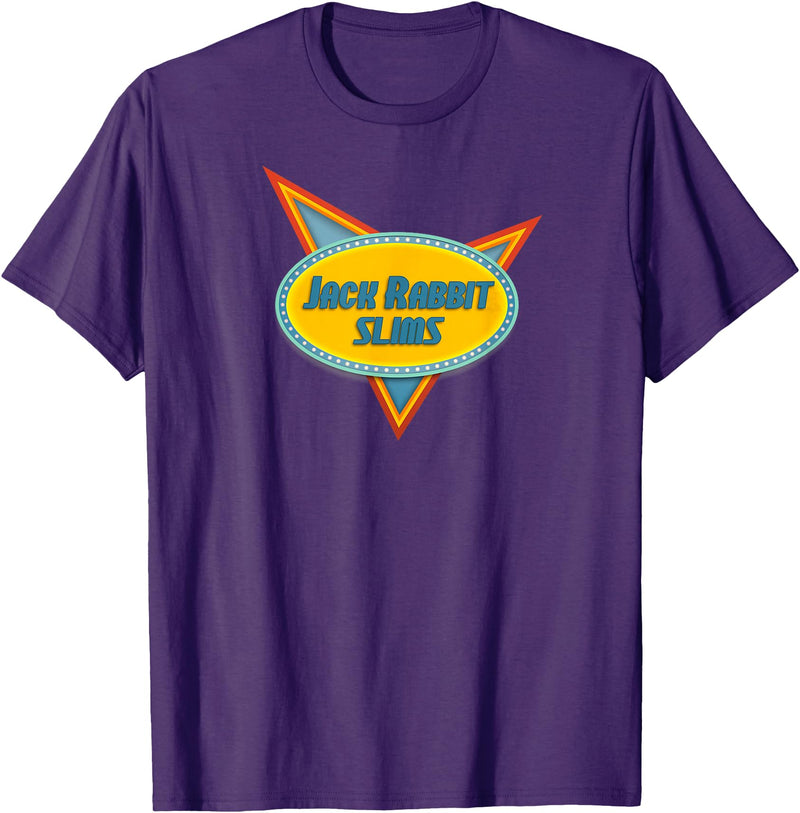 Jack Rabbit Slims - Vintage Retro Movie T-Shirt (Black) in Purple