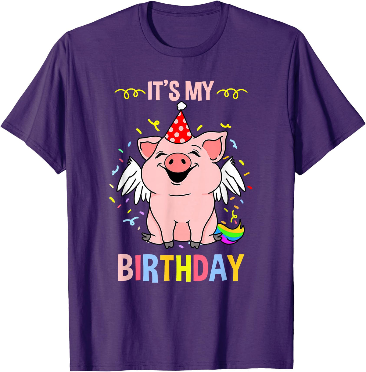 Its My Birthday Pig T-Shirt - Purple