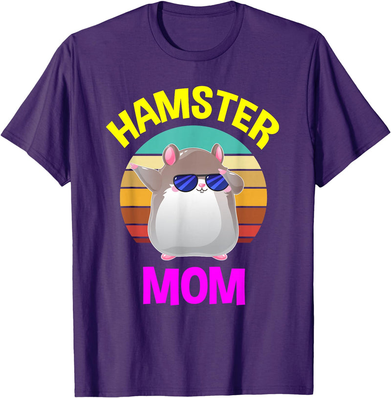 Hamster Mother Costume Lover Gifts Women Children T-Shirt - Purple