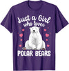 Polar Bear Gift Polar Bear Accessories & Stuff Best Polar Bear Design For Men Women Arctic Polar Bear Lover T-Shirt - Purple