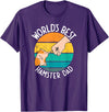 World's Best Hamster Dad Design T-Shirt - Purple