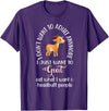 Goat sheep and cow fun I dont want to adult anymore want to goat funny T-Shirt - Purple