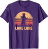 Lake Lure North Carolina Vintage NC Retro 80s Co. Lake Lure North Carolina Vintage Bear NC Distressed 80s T-Shirt - Purple