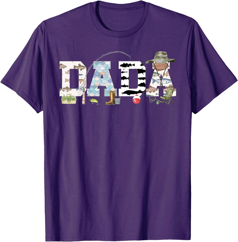 O-Fish-Ally 1st Birthday Matching Family Mom Dad Dada 1st Birthday Fishing T-Shirt - Purple