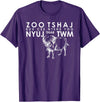 ZOO TSHAJ KUV CES NTSHE YOG NYUJ THIAB TWM APPAREL Hmong Handsome or Beautiful T Shirt Cow and Water Buffalo T-Shirt - Purple