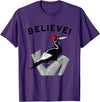 Birdwatching Gifts for Birders Endangered Ivory-Billed Woodpecker T-Shirt - Purple