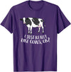 Cute Cow Animal Gifts Cattle Cow Farmer Gift I Just Really Like Cows, Ok? T-Shirt - Purple