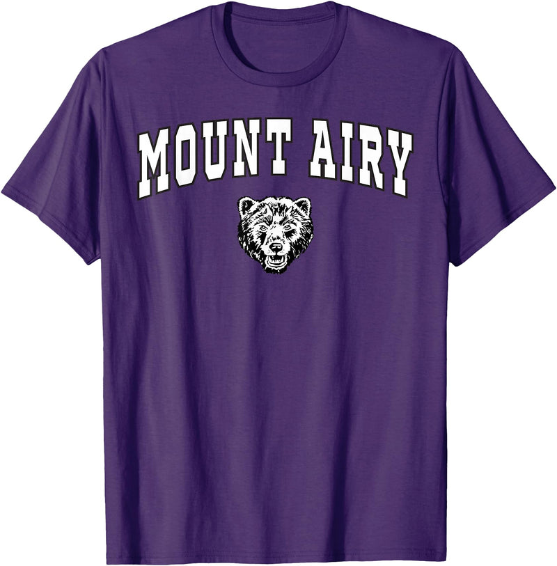 Official High School Fan Gear Mount Airy High School Granite Bears T-Shirt C2 T-Shirt - Purple