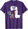 VepaDesigns Cinco De Mayo Shirt Mexican Gift Llama Id Hit That Pinata Mexican Funny Cinco de Mayo Gift T-Shirt - Purple
