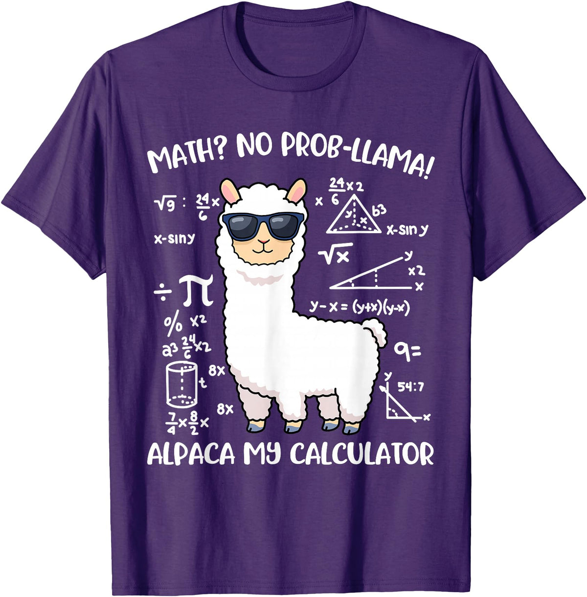 Math Llama Clothing Math Llama T-Shirt - Purple