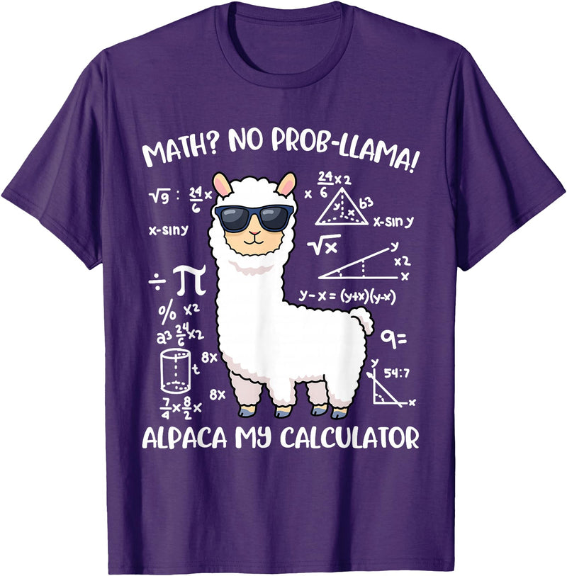 Math Llama Clothing Math Llama T-Shirt - Purple