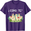 Spanish Shirt | Llama Tee | Funny Spanish Shirt Funny Spanish Tee, Como Te Llama, Llama Tshirt T-Shirt - Purple