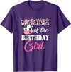 Vintage Retro Birthday Godfather Of The Birthday Girl Farm Cow 1St Birthday Girl T-Shirt - Purple