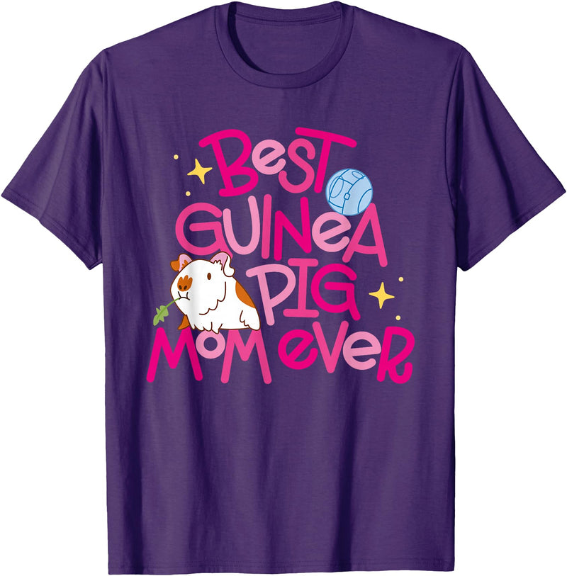 Miller Sye Best Guinea Pig Mom Ever T-Shirt - Purple
