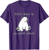 Polar Bear Shenanigans Cute Polar Bear is My Ghost Mascot Shirt Animal Mascot T-Shirt - Purple