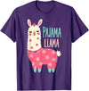 Two Suns Llama Design Lama Pajama T-Shirt - Purple